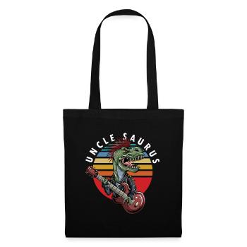 Uncle T-Rex Guitar Player Guitarist Niece Nephew - Tote Bag - black - Front