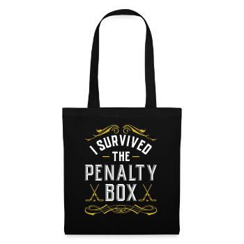 Ice Hockey Penalty Bench Penalty Box Ice Hockey Players - Tote Bag - black - Front