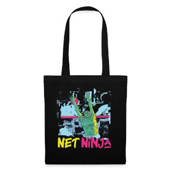 Joueur de volleyball Équipe Ninja 80s - Sac en tissu - noir - Devant