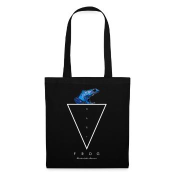 Blauer Pfeilgiftfrosch Dendrobates Azureus - Stoffbeutel - Schwarz - Vorne