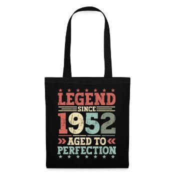 Legend 1952 Cadeau d’anniversaire vintage - Sac en tissu - noir - Devant