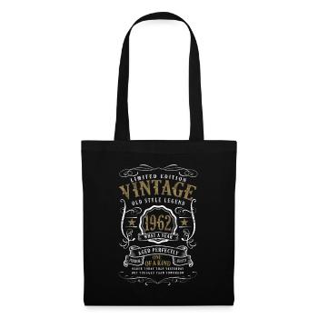 60e anniversaire Aged perfectly 1962 Vintage 1962 - Sac en tissu - noir - Devant