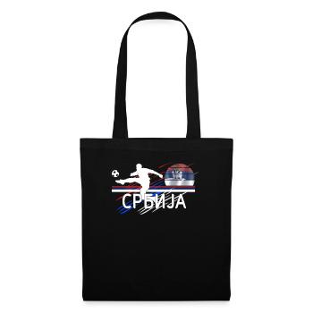 Srbija fudbal Serbian Football Srpski fudbal - Tote Bag - black - Front