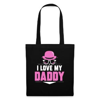 I Love My Daddy Dad Father Day Father - Tote Bag - black - Front