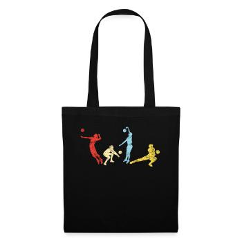 Volleyball Player Team Retro - Tote Bag - black - Front