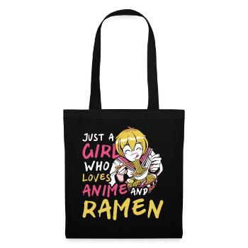 Just A Girl Who Loves Anime And Frame - Tote Bag - black - Front