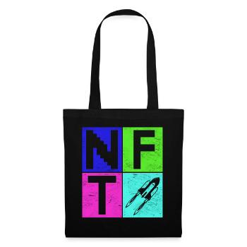 Crypto Art Lover Signe Non Fongible Token NFT - Sac en tissu - noir - Devant