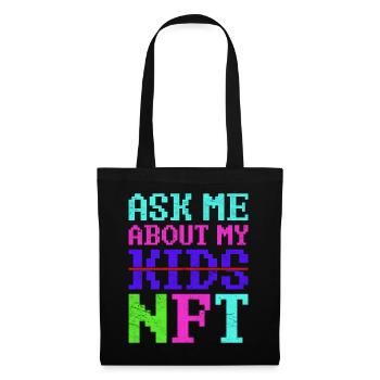 Vintage Crypto NFT Fathers Day Funny Kids Gift - Tote Bag - black - Front