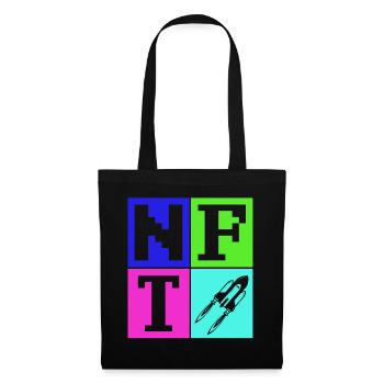 Crypto Art Lover Signe Non Fongible Token NFT - Sac en tissu - noir - Devant