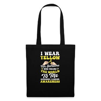 Sarcoma Cancer Wear Yellow For Someone - Tote Bag - black - Front