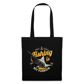 fishing is my passion - Tote Bag - black - Front