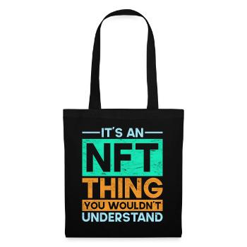 Crypto Art Non Fungible Token C’est une chose NFT - Sac en tissu - noir - Devant