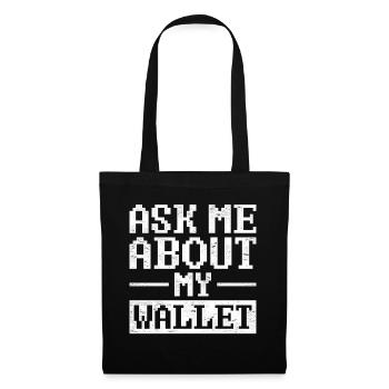 Vintage Crypto NFT Gift Cryptocurrency - Stoffbeutel - Schwarz - Vorne
