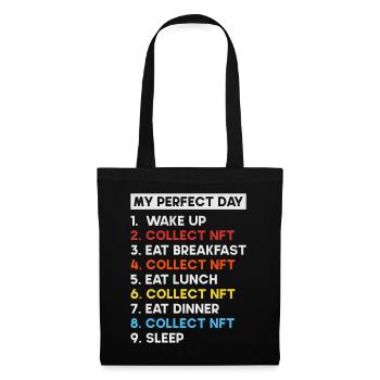 Crypto Art Non Fungible Token My Perfect Day NFT - Tote Bag - black - Front