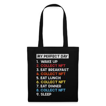 Crypto Art Non Fungible Token My Perfect Day NFT - Tote Bag - black - Front