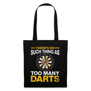 Darts game I There is no darts game like too many - Tote Bag - black - Front