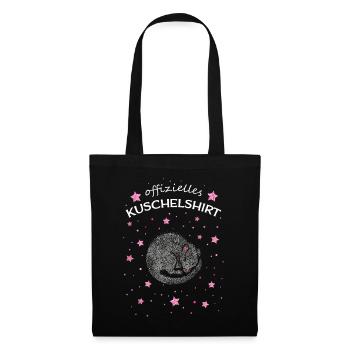Kuschelshirt Ratte Rattenliebhaber Haustiere - Stoffbeutel - Schwarz - Vorne
