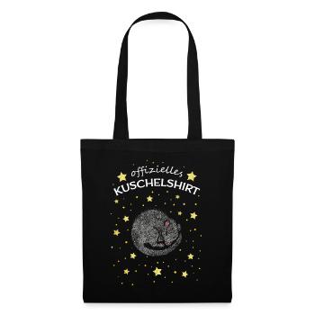 Kuschelshirt Ratte Rattenliebhaber Rattenbesitzer - Stoffbeutel - Schwarz - Vorne