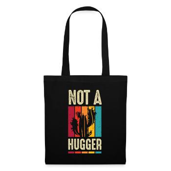 I'm Not A Hugger Cactus - Tote Bag - black - Front