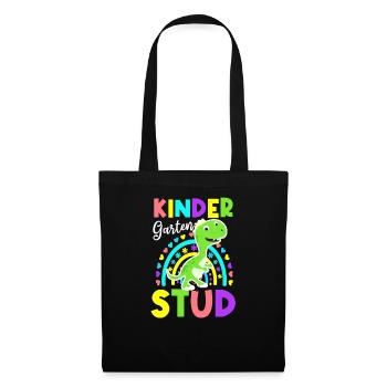 Erster Tag des Schulkindergartens Gestüt - Stoffbeutel - Schwarz - Vorne