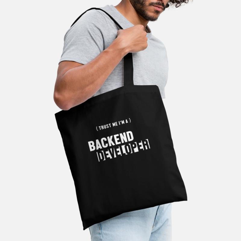 Trust Me I'm Backend Developer Coder Programmer Sac en tissu