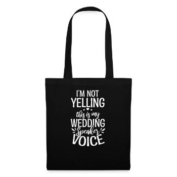 Le haut-parleur ne crie pas la voix de mon haut-parleur - Sac en tissu - noir - Devant