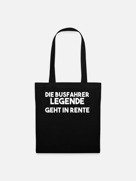 Busfahrer Spruch - Stoffbeutel - Schwarz