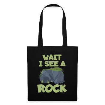 Wait, I see a rock archaeologist artifact - Tote Bag - black - Front