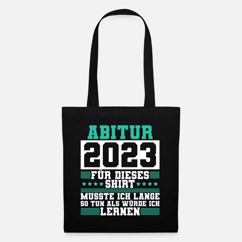 Abitur 2023 Abiturientin Geschenk Abiturient - Stoffbeutel - Schwarz