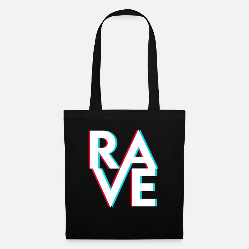 Rave Raver - Stoffbeutel - Schwarz
