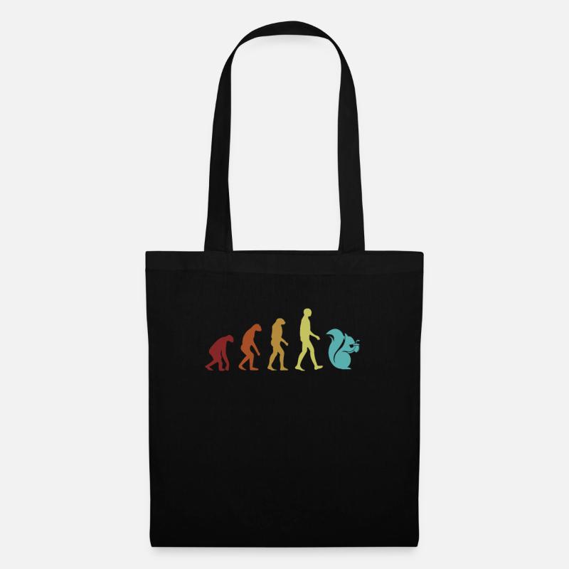Squirrel Evolution Grauhörnchen Squirrel - Stoffbeutel - Schwarz