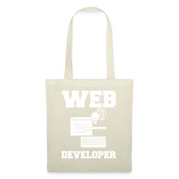 Web Entwicklung Webentwickler Entwickler Manager - Stoffbeutel - Natur - Vorne