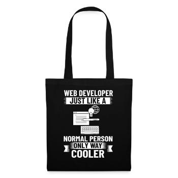 Web Development Web Developer Developer Manager - Tote Bag - black - Front
