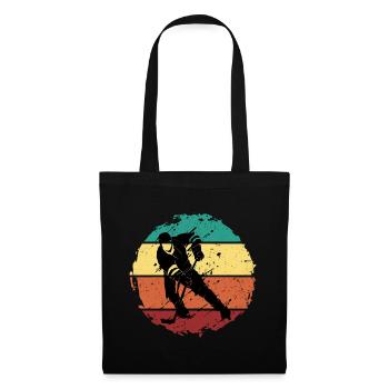 Maillot de hockey sur glace Vintage - Sac en tissu - noir - Devant