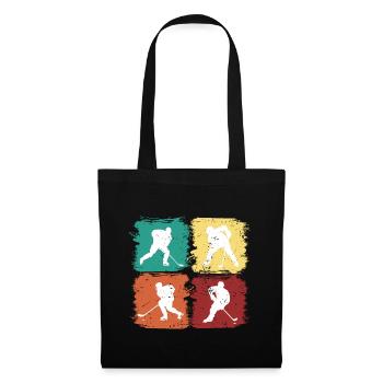 Maillot de hockey sur glace Vintage - Sac en tissu - noir - Devant