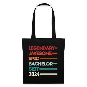 Bachelor 2024 Legendary Awesome Epic Seit 2024 - Stoffbeutel - Schwarz - Vorne