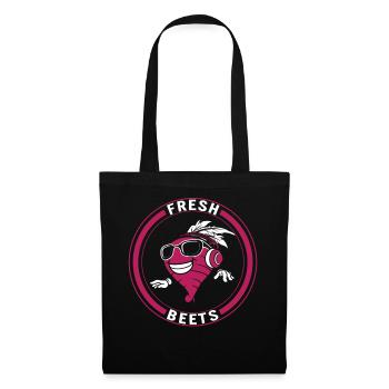 Beets Vegetable Shirt, Fresh Beets Wearing - Tote Bag - black - Front