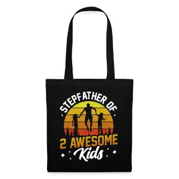 Stepfather Of Two Great Kids Stepdad - Tote Bag - black - Front