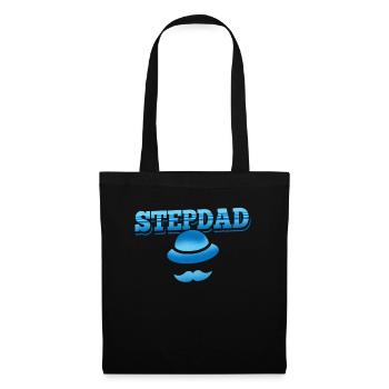 Stiefvater Stepdad Vatertag Stiefpapa - Stoffbeutel - Schwarz - Vorne