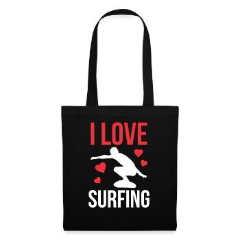 J’adore Surfer Surfer SurfBoard - Sac en tissu - noir - Devant