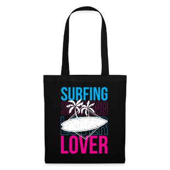 Amateurs de surf Surfeur Planche de surf - Sac en tissu - noir - Devant