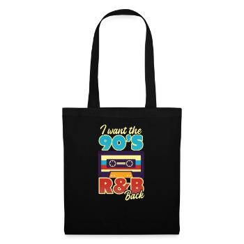 Ich liebe die 90er Ich will 90er Jahre R&B zurück - Stoffbeutel - Schwarz - Vorne