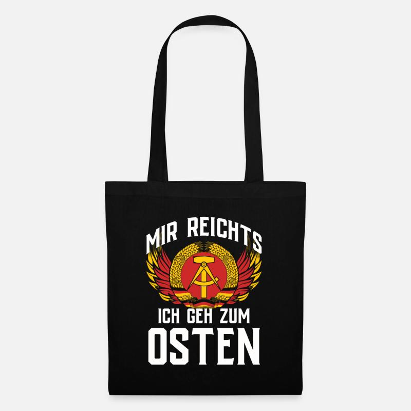 Ostdeutschland Geschenk Osten Ossi DDR Ostalgie - Stoffbeutel - Schwarz