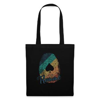 Rummy Play Fingerprint Card Game Romme - Tote Bag - black - Front