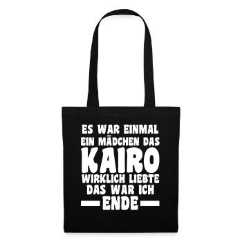 Es war einmal ein Mädchen das Kairo wirklich liebt - Stoffbeutel - Schwarz - Vorne