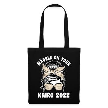 Mädels on Tour Kairo 2022 - Stoffbeutel - Schwarz - Vorne