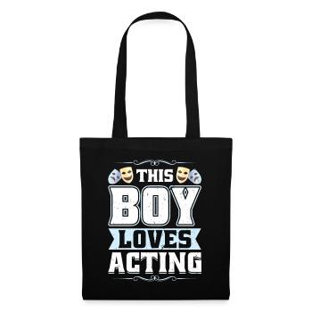 This boy loves acting - Theatre - Tote Bag - black - Front