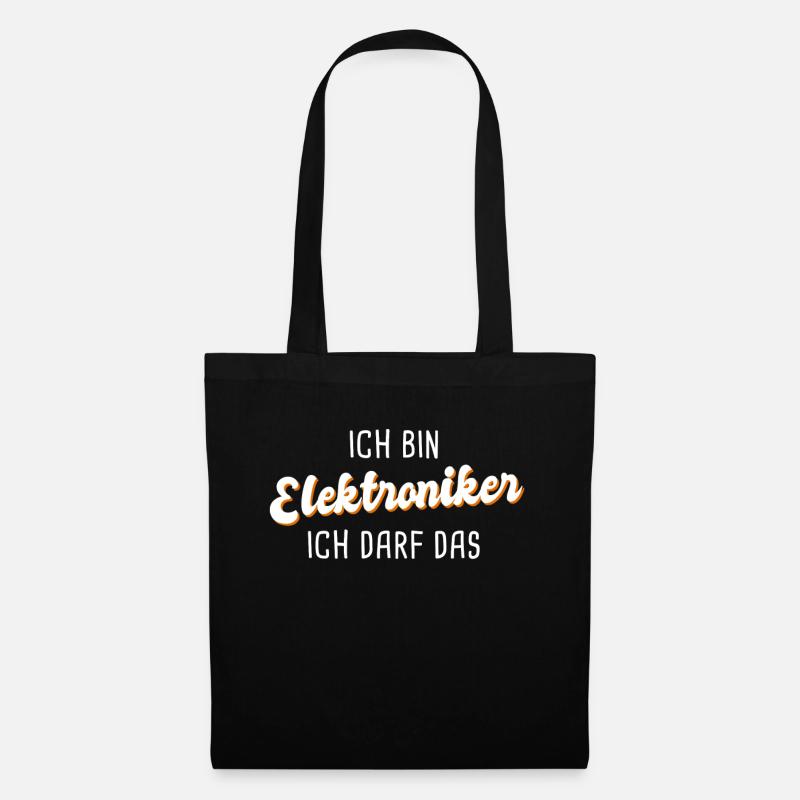 Elektroniker - Stoffbeutel - Schwarz