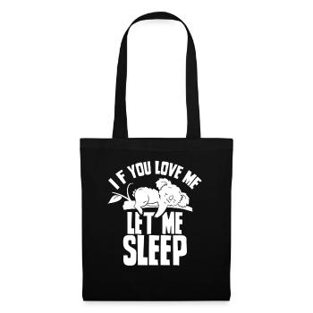 Si tu m’aimes, laisse-moi dormir animal Koala - Sac en tissu - noir - Devant