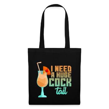 J’ai besoin d’un énorme cocktail 4 - Sac en tissu - noir - Devant